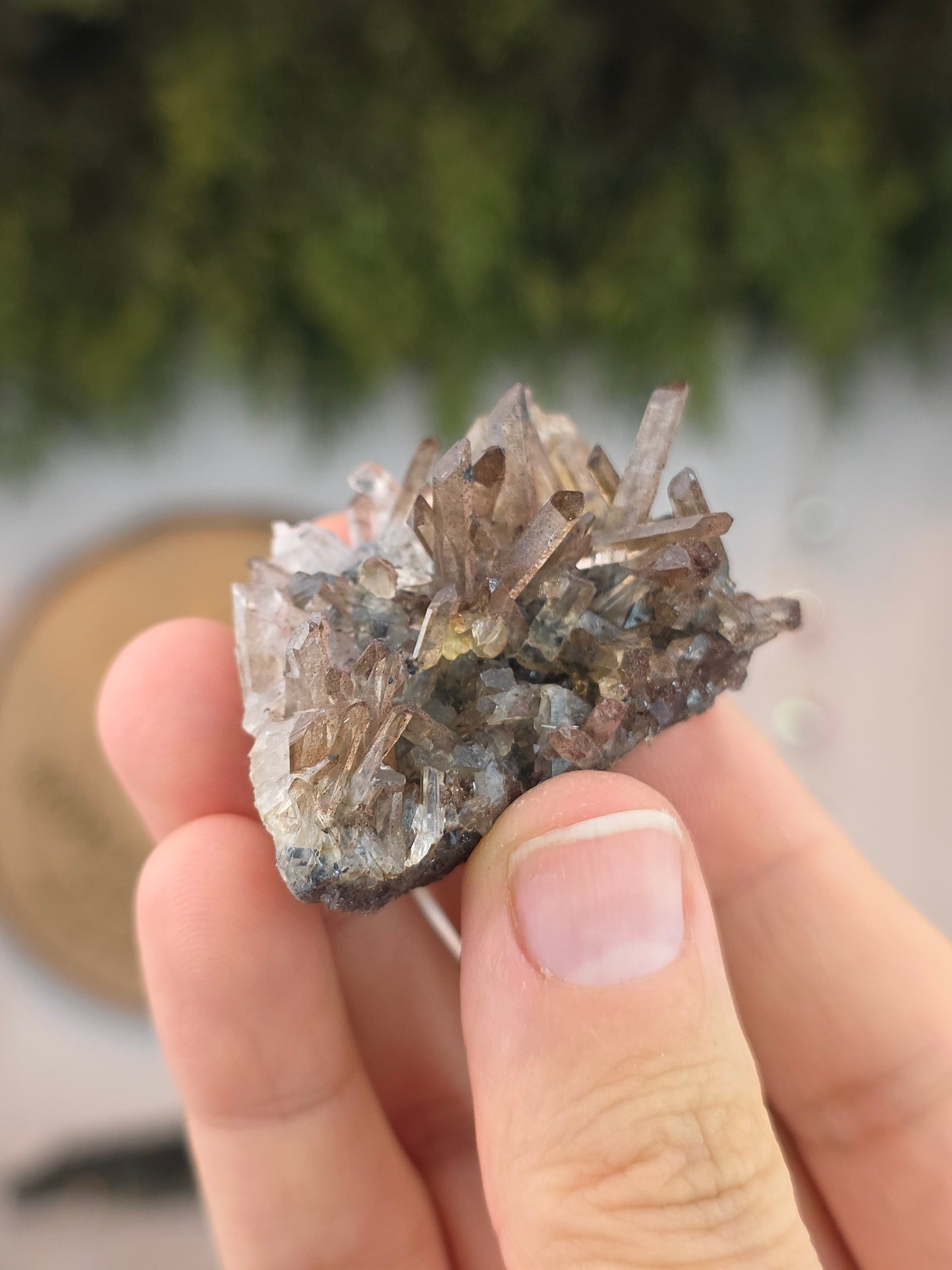 Red Quartz with Specularite N