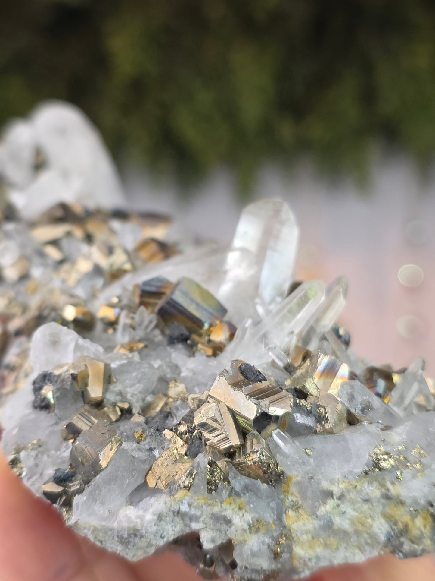 Pyrite with Quartz from Indonesia