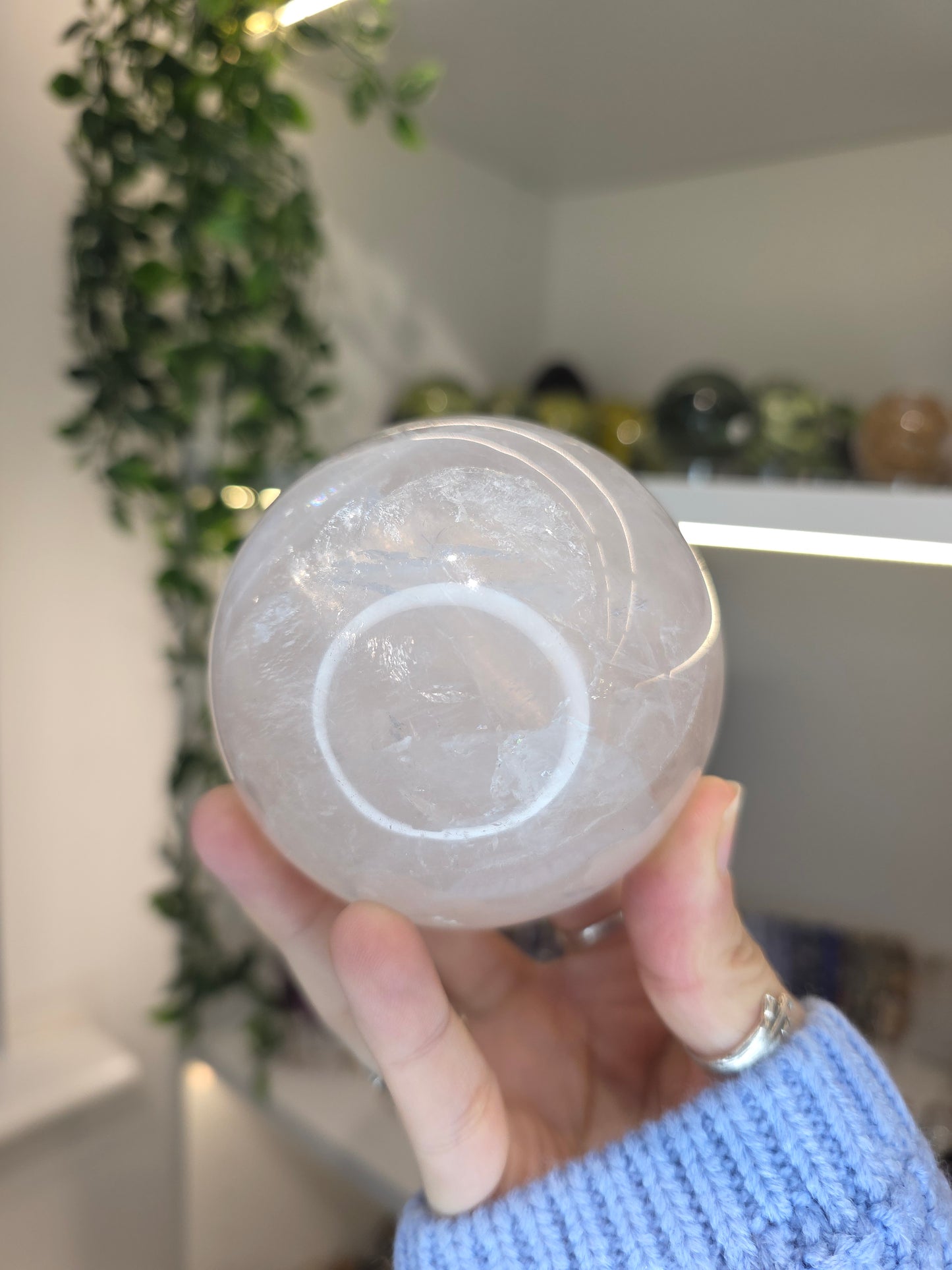 Star Line Rose Quartz Sphere A