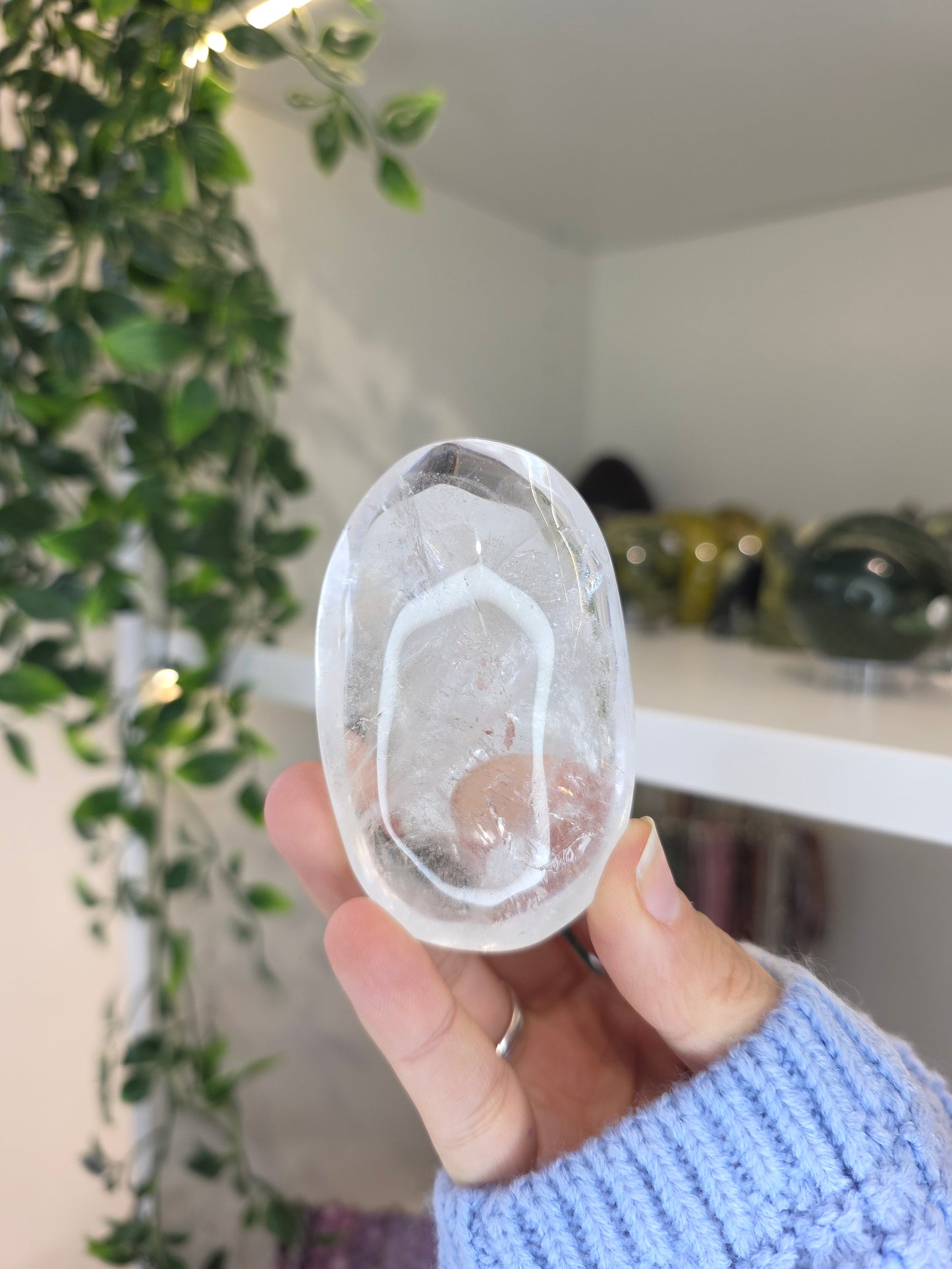 Large Clear Quartz Palms