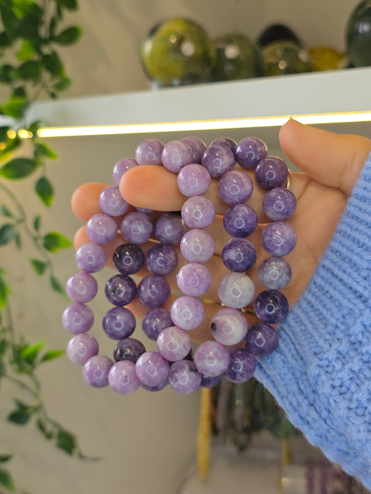 Lepidolite Bracelet 12mm