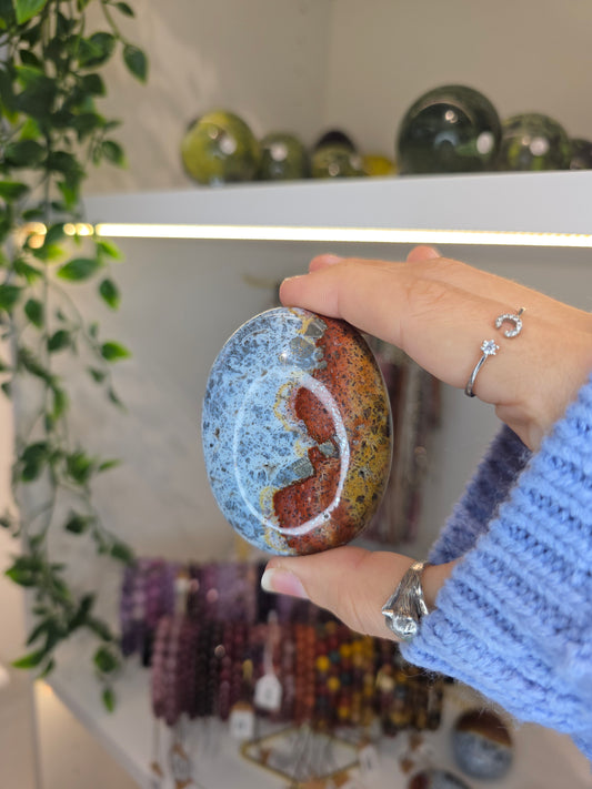 Indonesian Rare Multicolour Marcasite Palm Stones