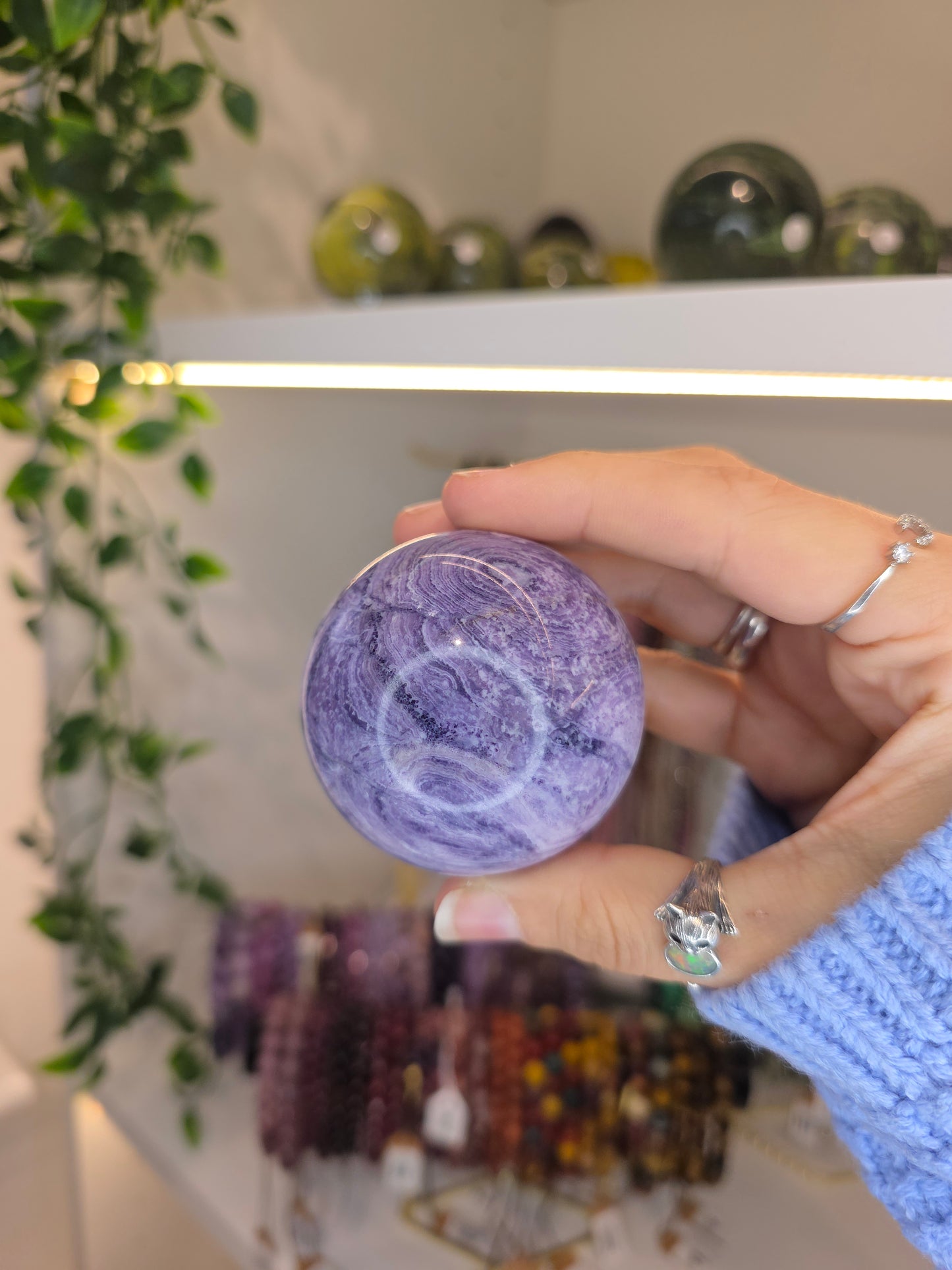 'Purple Malachite' Sphere A