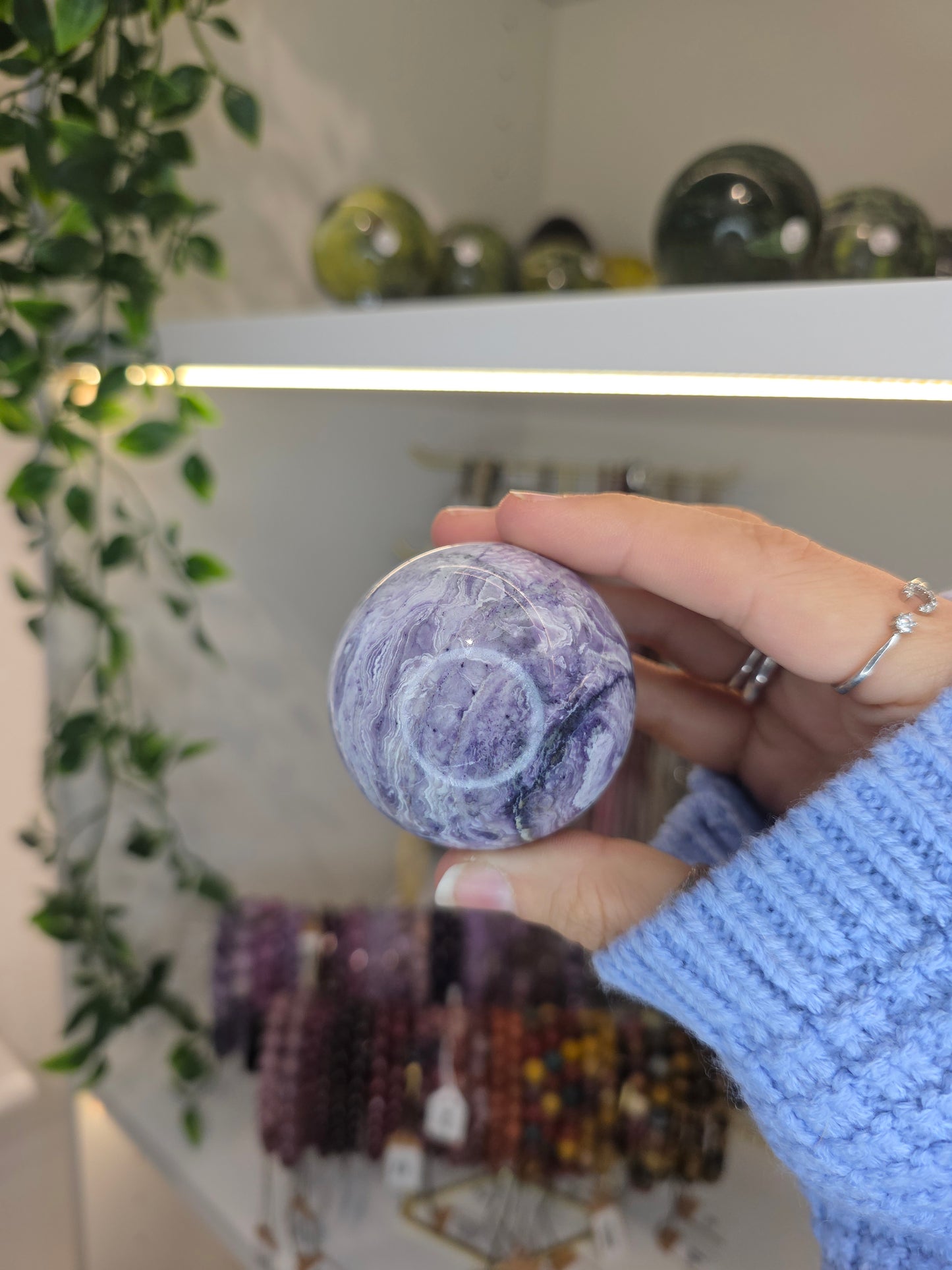 'Purple Malachite' Sphere B