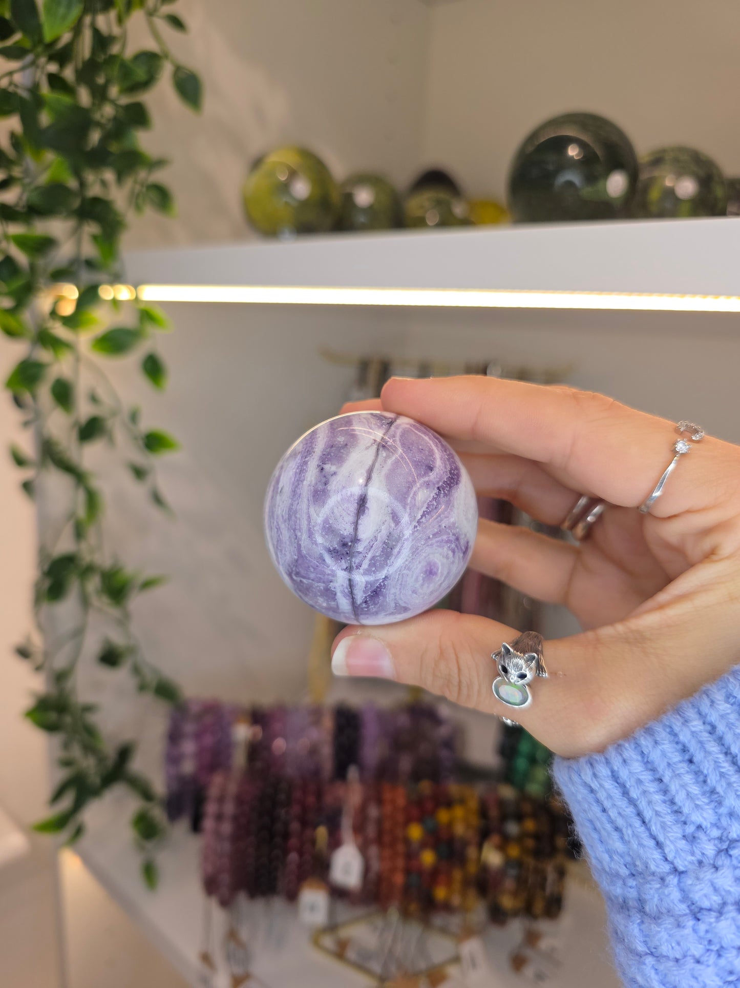 'Purple Malachite' Sphere E