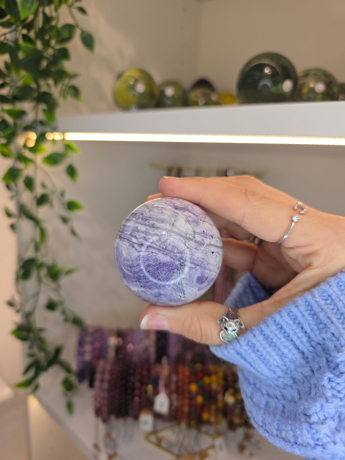 'Purple Malachite' Sphere M
