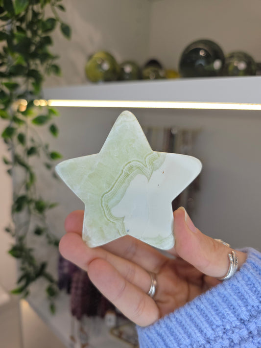 Indonesian Green Maligano Jasper Stars