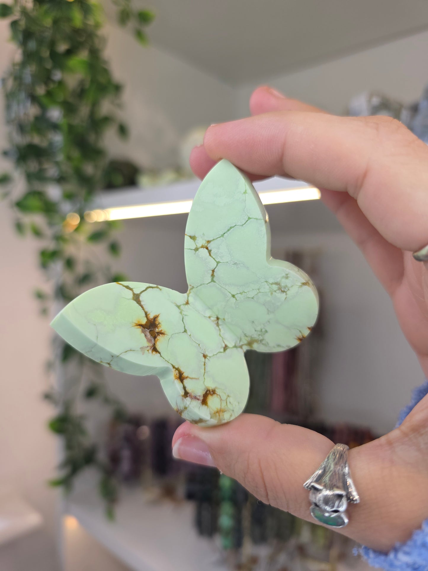 High Grade Australian Chrysoprase 3D Butterfly G