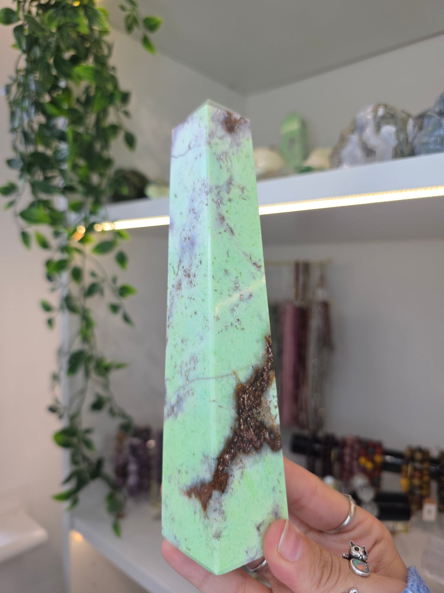 High Grade Australian Chrysoprase Statement Tower A