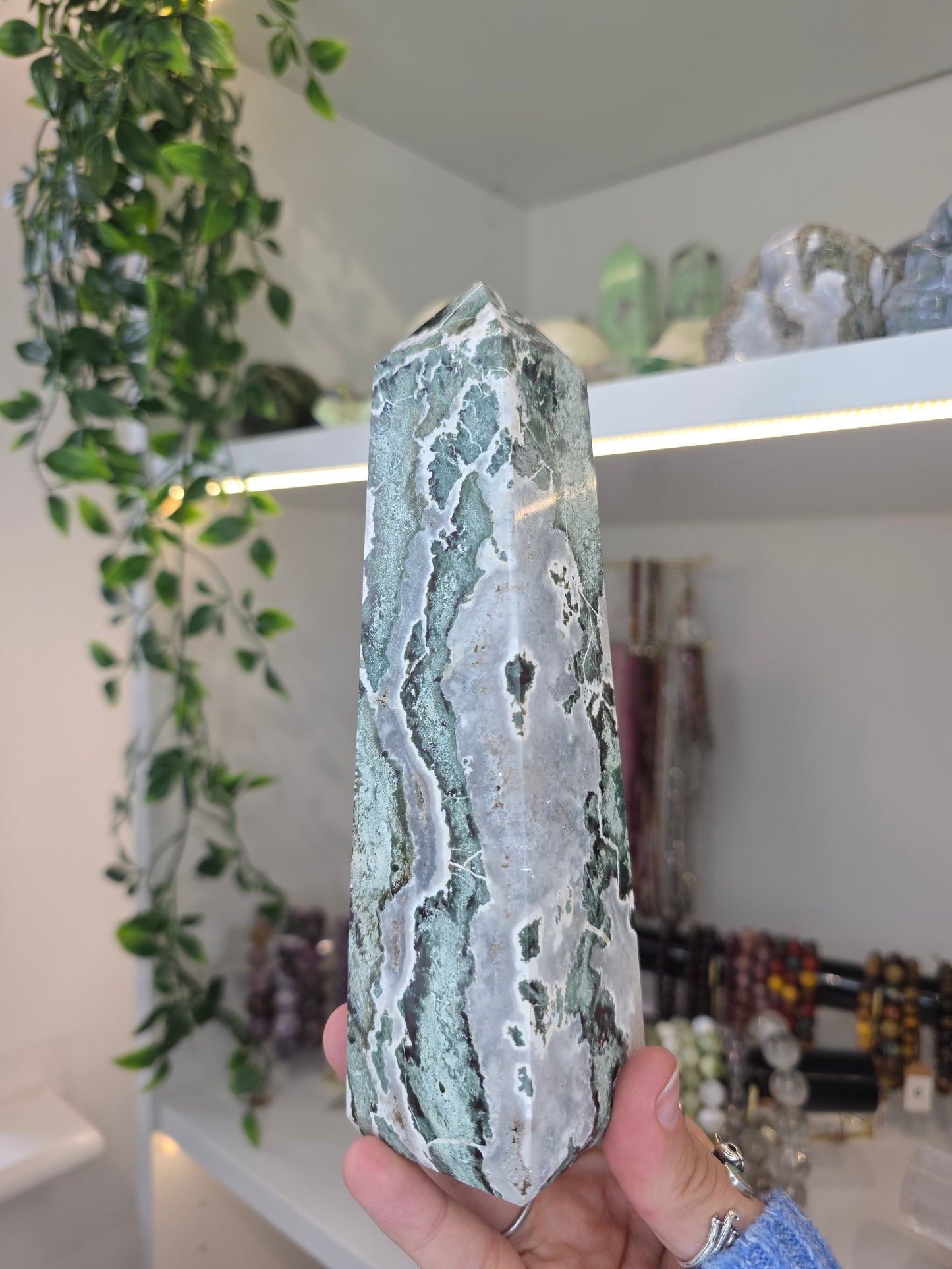 Zebra Jasper (Unicorn Jasper) Chunky Tower from India B