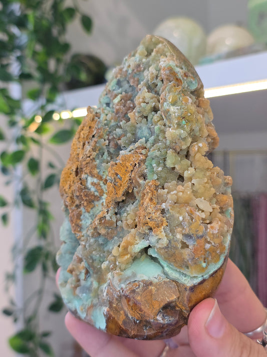 Smithsonite Half Raw Half Polished Freeform from Indonesia - A