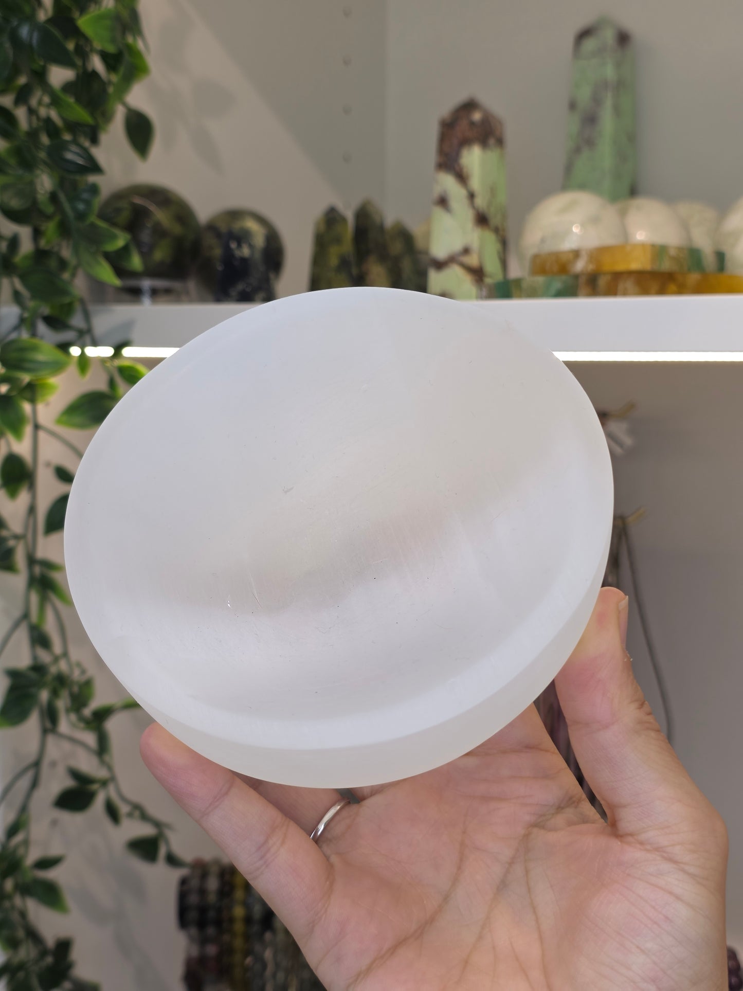 Selenite Round Bowl