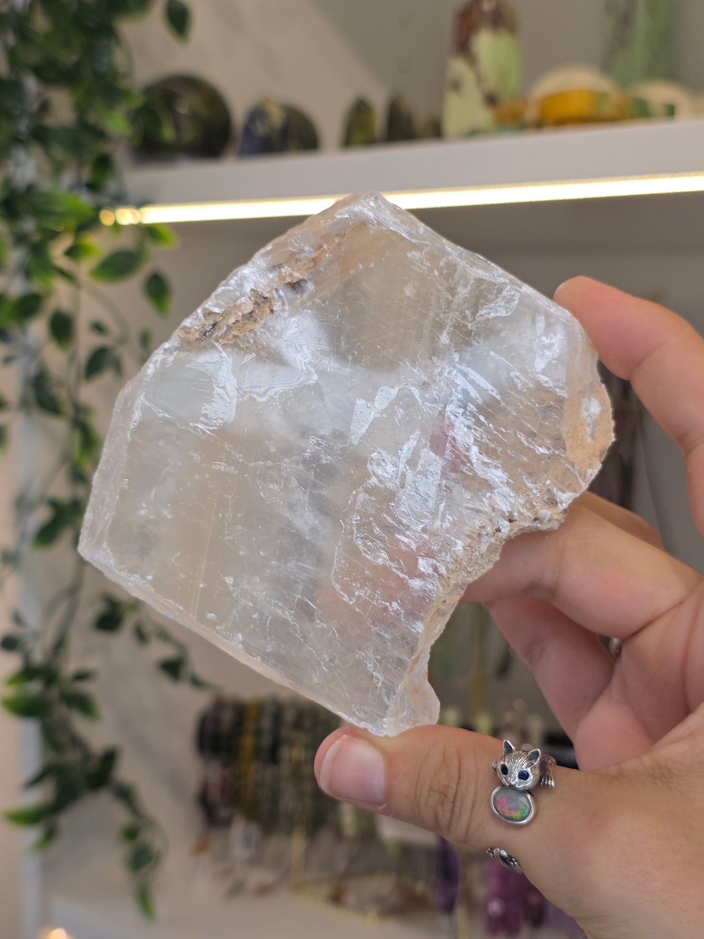 Raw Selenite Slice from Mexico - A