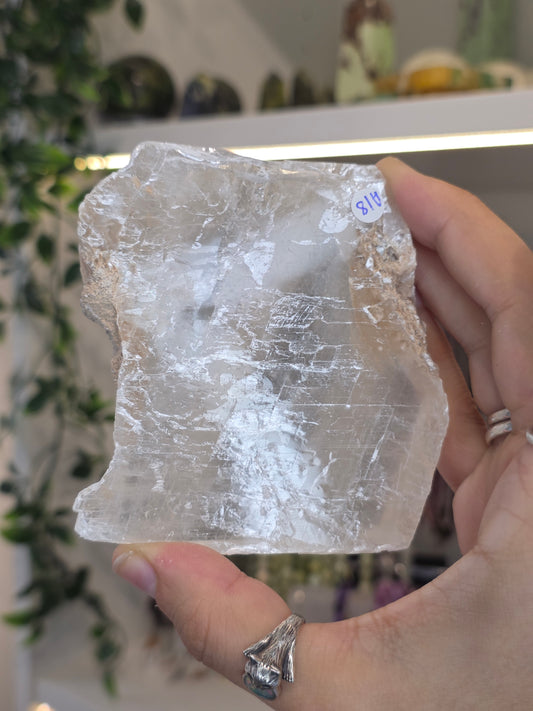 Raw Selenite Slice from Mexico - A