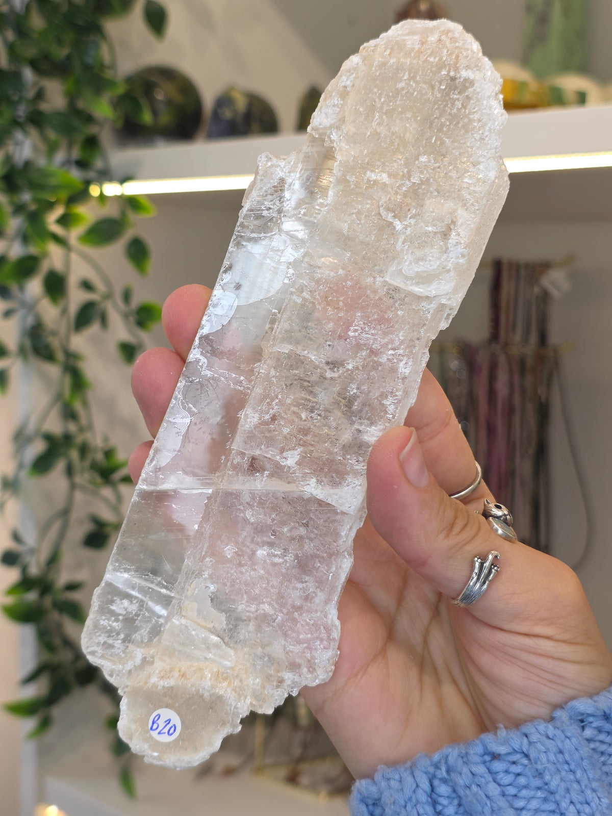 Imperfect: Raw Selenite Slice Slab from Mexico