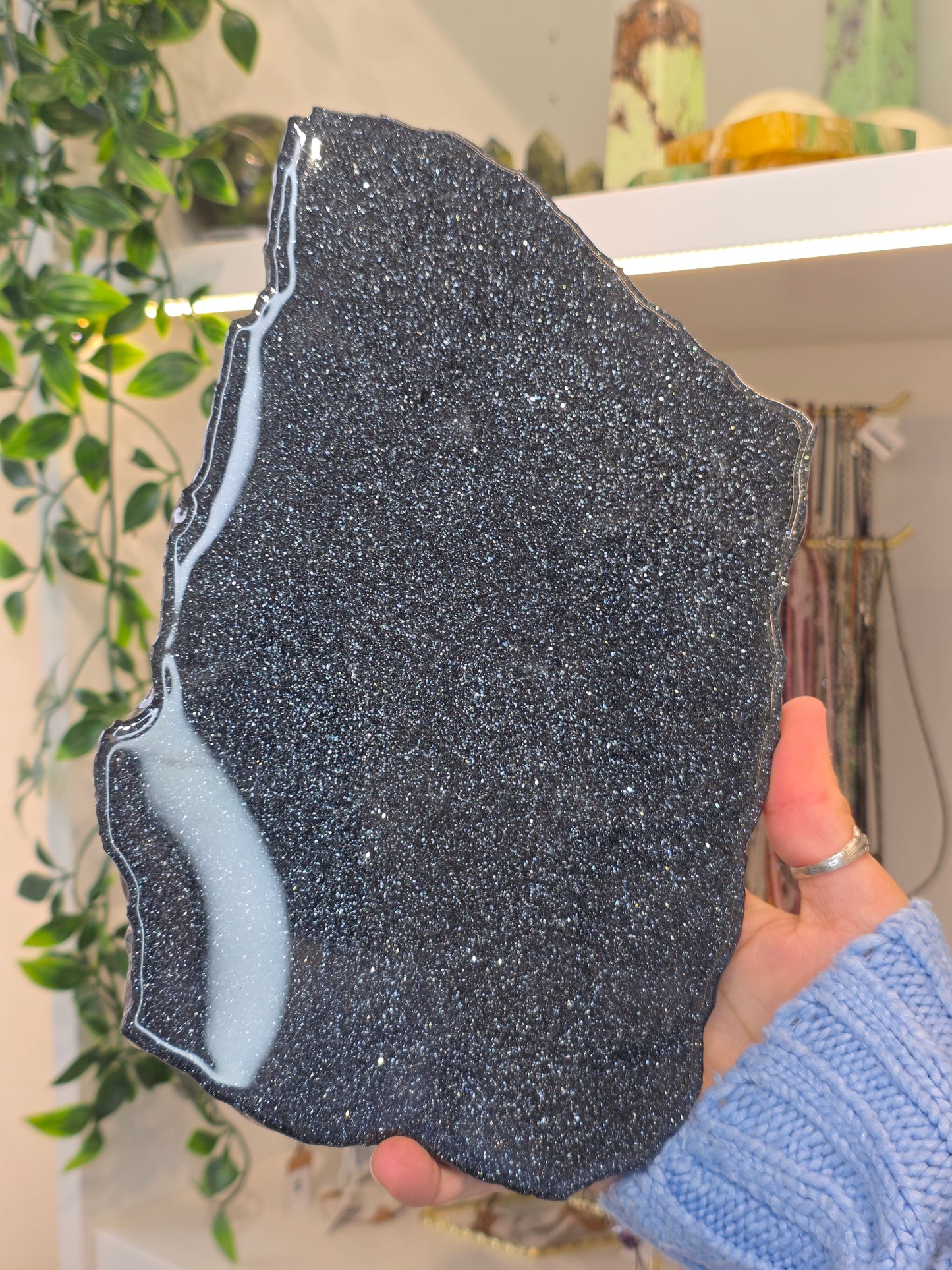 Specularite Slice from Lake Superior Iron District - B
