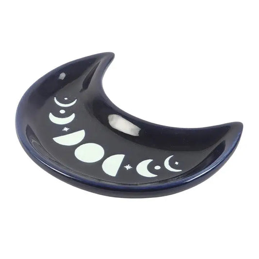 Blue Moon Phase Crescent Moon Trinket Dish - MAS3403/05