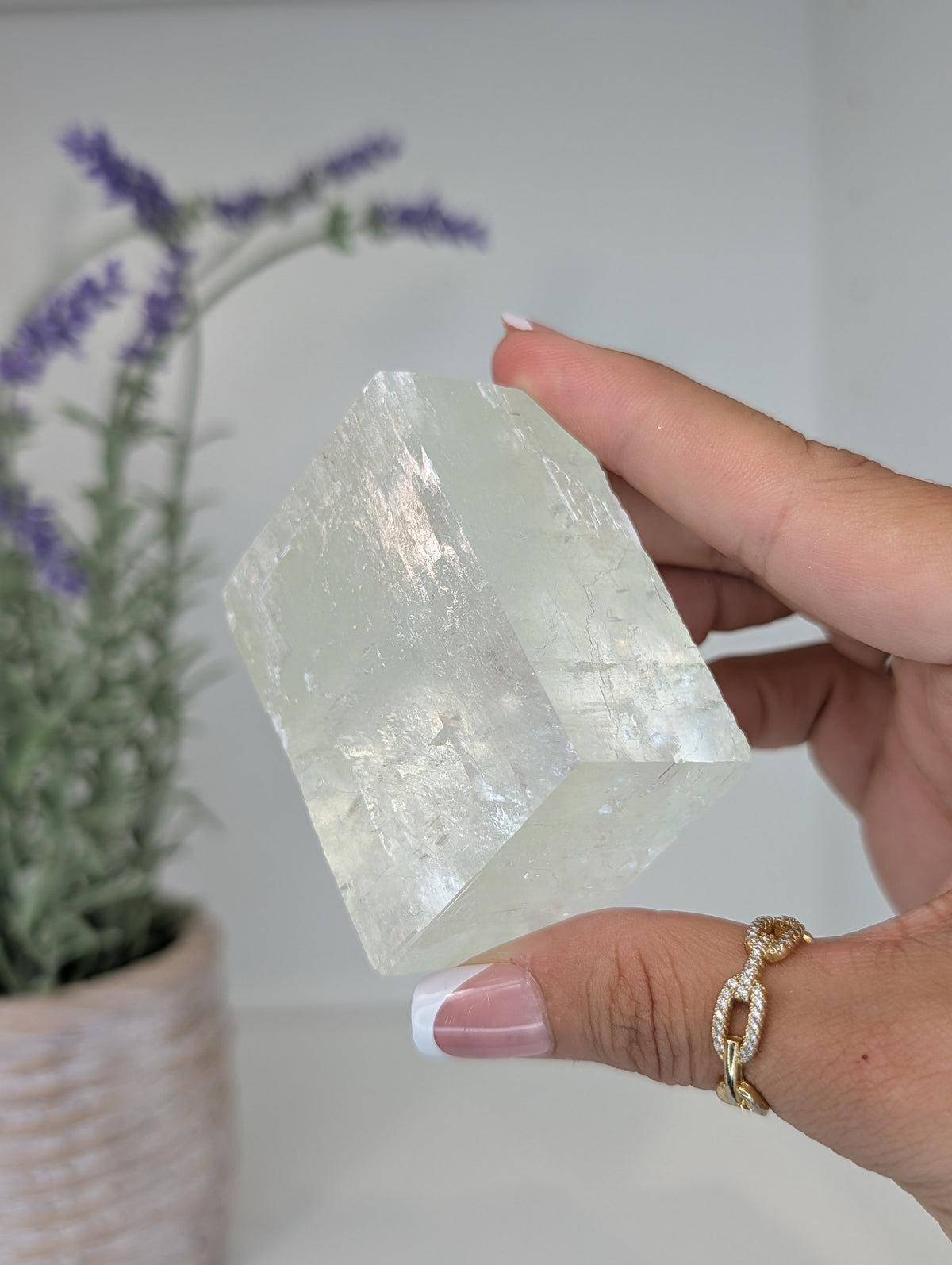 Green Optical Calcite from Mexico