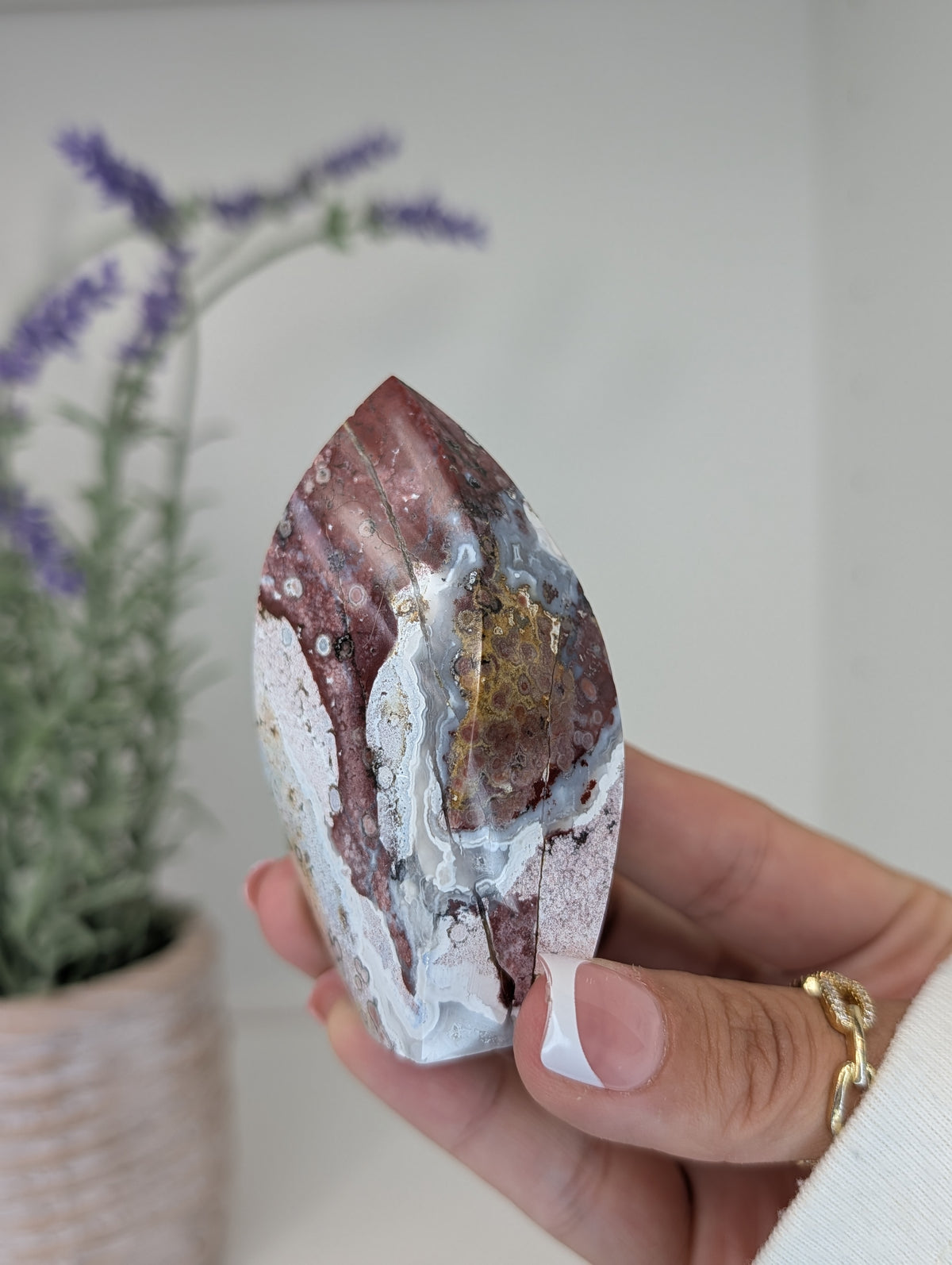 Unicorn Jasper Freeform Flames from India