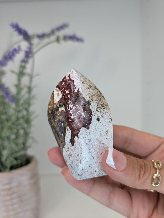 Unicorn Jasper Freeform Flames from India