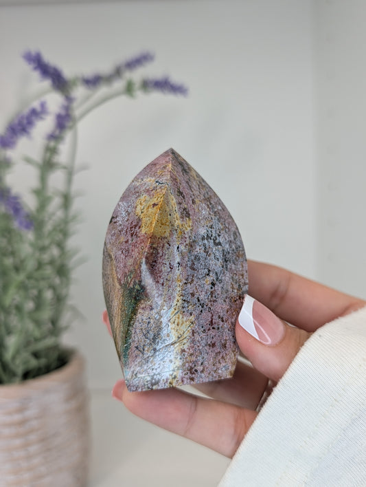 Unicorn Jasper Freeform Flames from India
