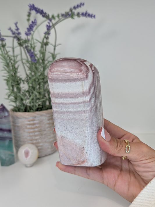 Pink Banded Rhyolite Freeform from Utah, USA
