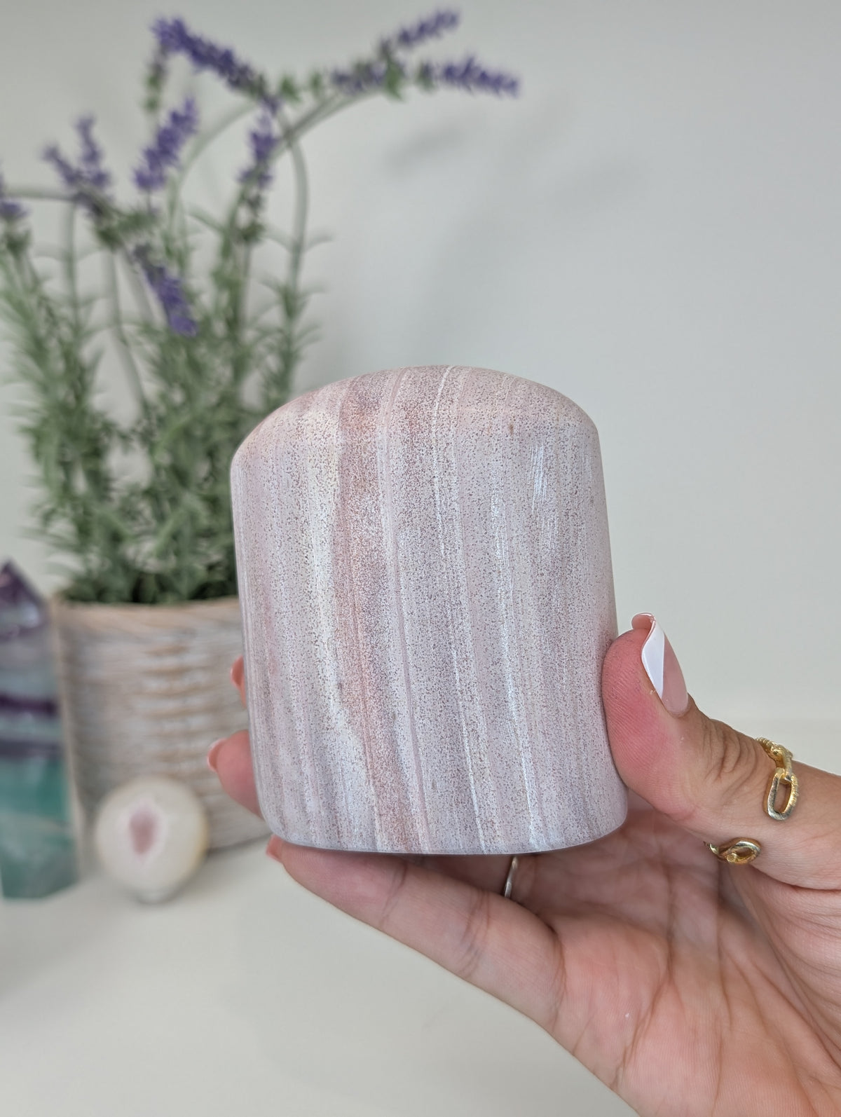 Pink Banded Rhyolite Freeform from Utah, USA