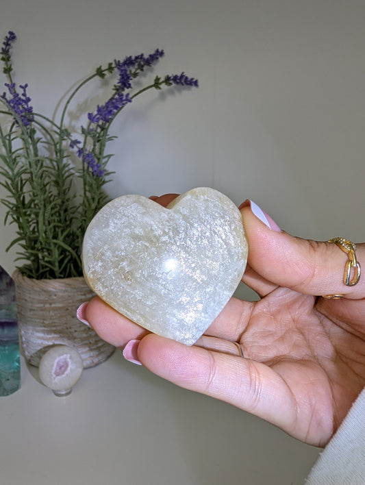 Blue / White Moonstone Hearts