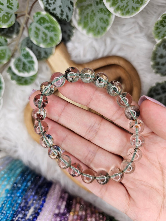 Garden Quartz 8mm Bead Bracelet - MAS1010