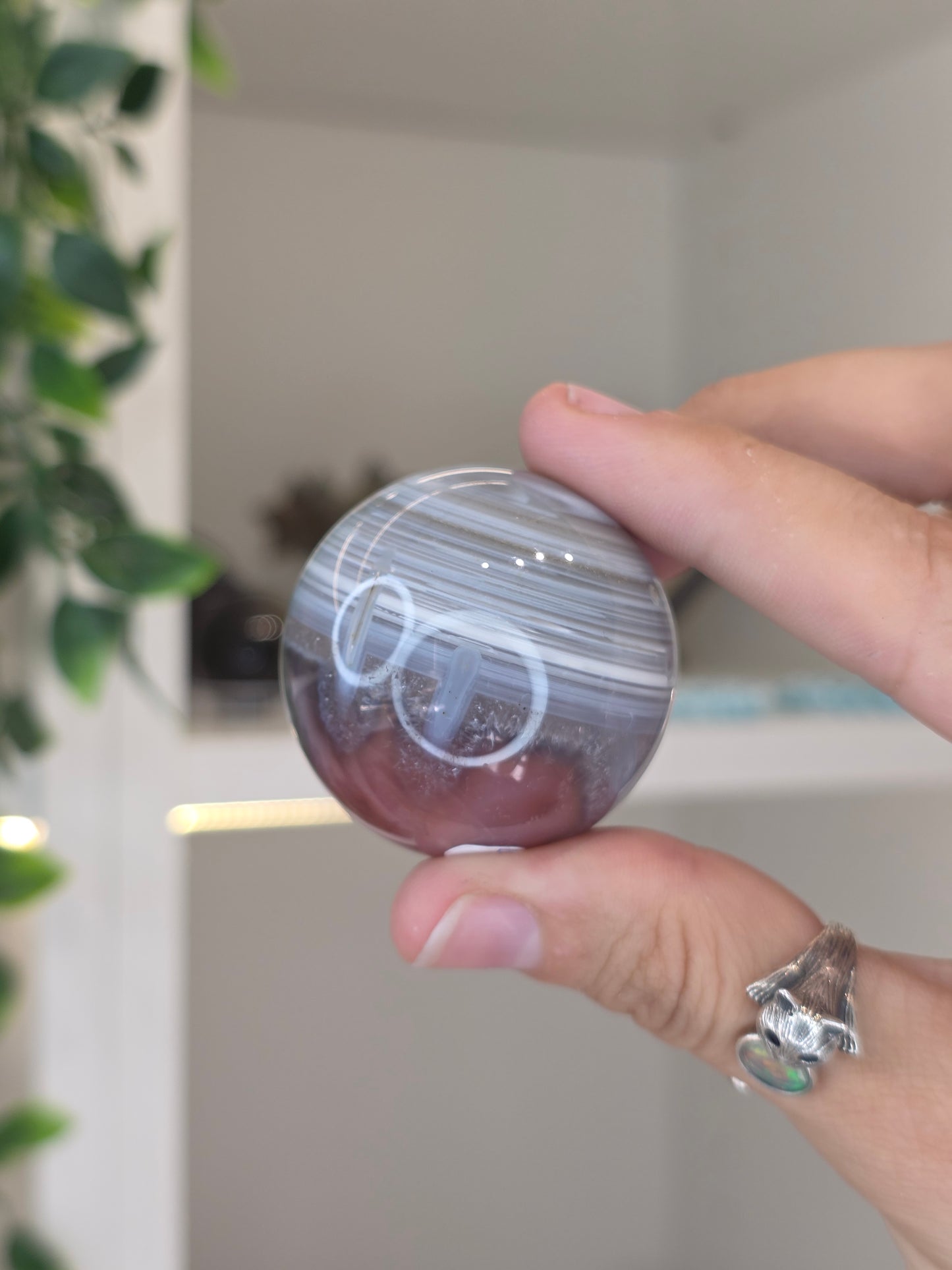 Swazi Agate Sphere from Mozambique - D30