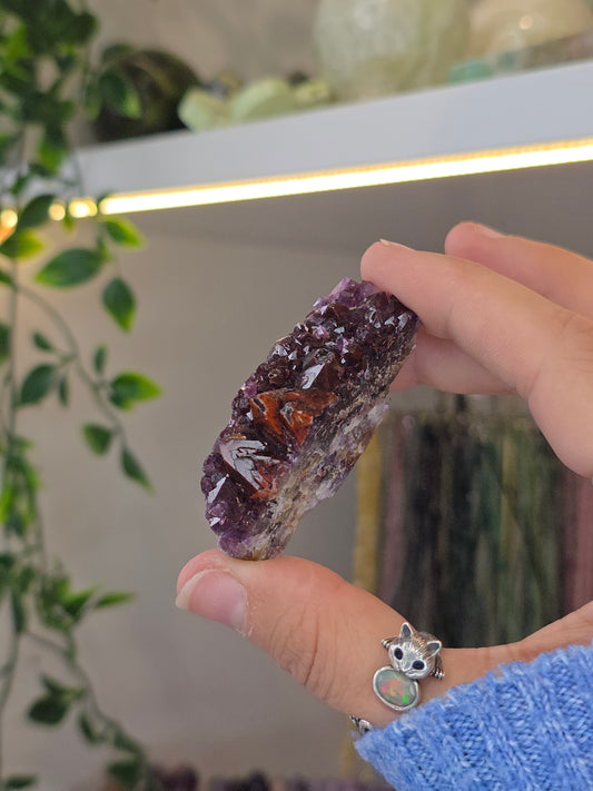 Various 'Alien Amethyst' - Hematite Included Amethyst from Hyderabad, India
