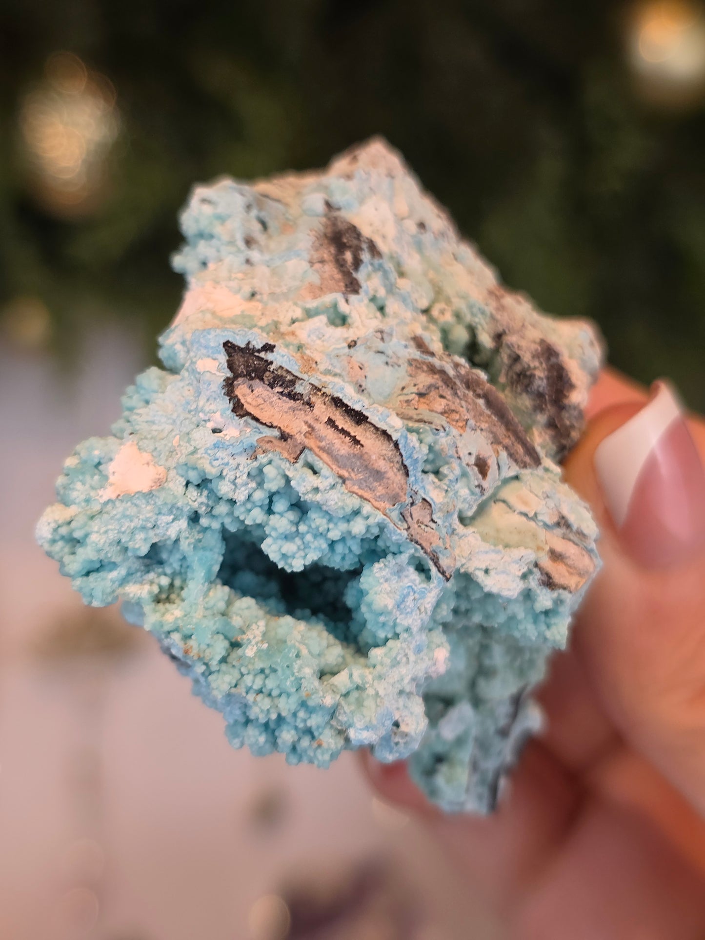 Blue Gibbsite from Guizhou, China - MAS6076