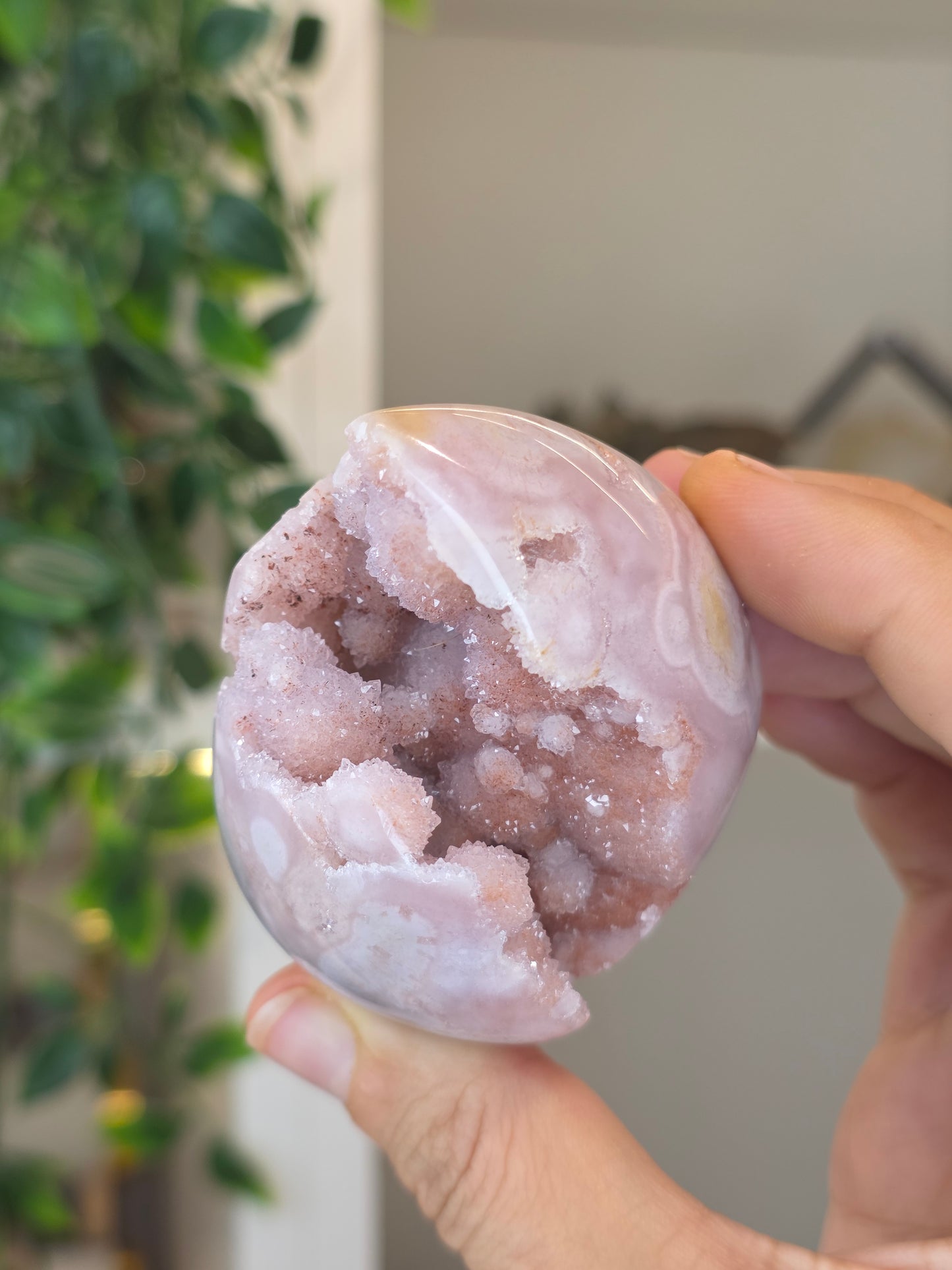 High Grade Madagascan Pink Amethyst Freeform Tear Drop - I