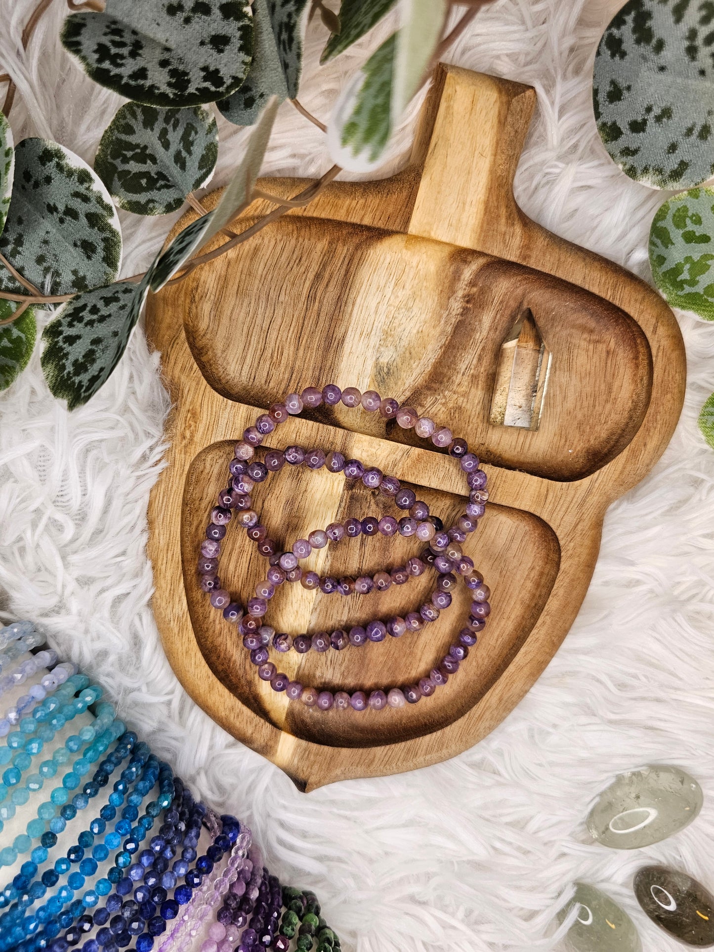 Charoite 5mm Bead Bracelet - MAS1013