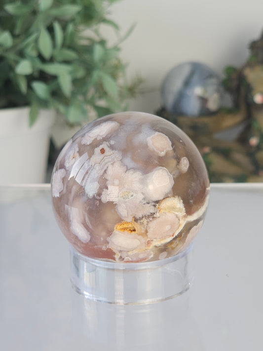 Flower Agate Sphere - MAS0704
