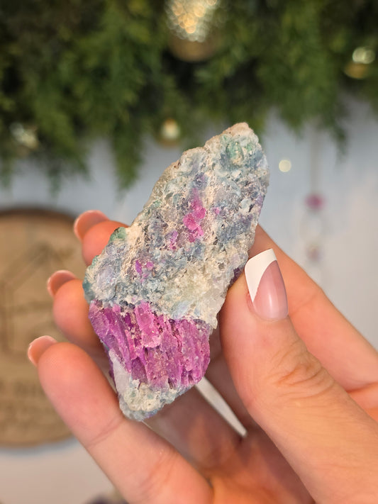 Raw Genuine Ruby with Blue Mica from Xiang Jing, China - MAS6117