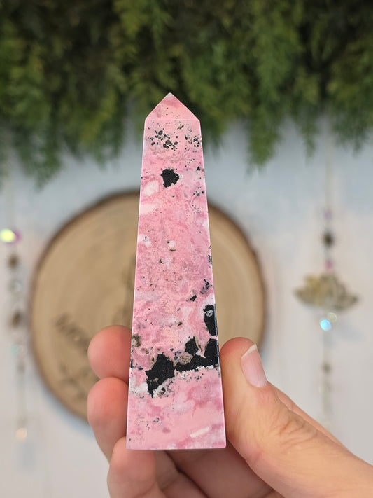 Peruvian Rhodonite Obelisk B