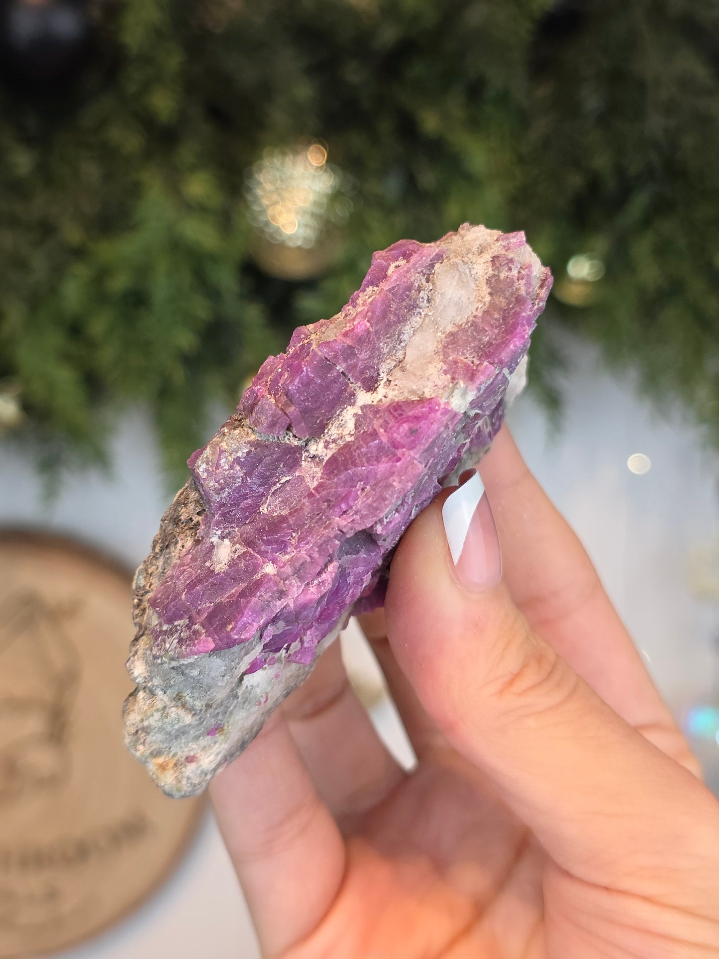 Raw Genuine Ruby with Blue Mica Xiang Jing, China - MAS6107