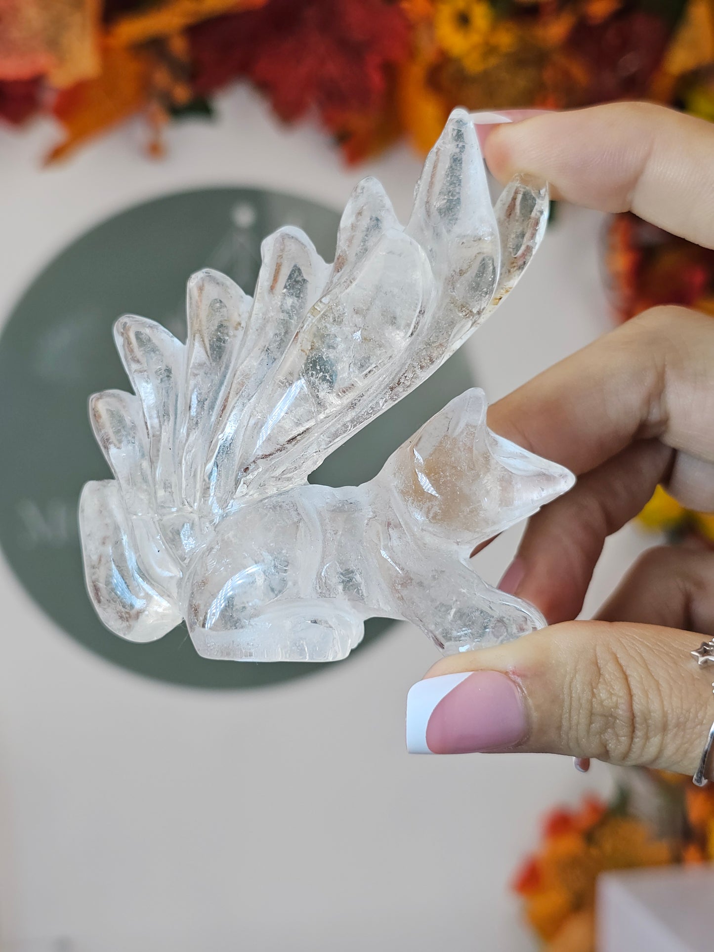 Clear Quartz 9 Tail Fox A - MAS1265