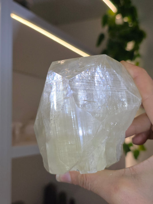 Honey Optical Calcite Freeform Chunk E from Pakistan