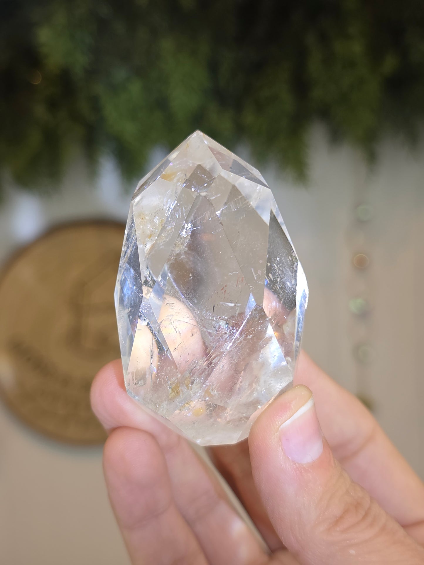 Facetted Clear Quartz Freeform