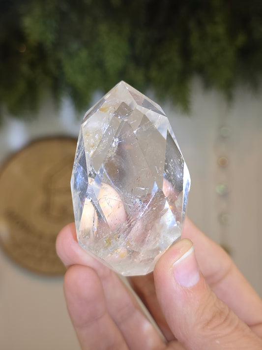 Facetted Clear Quartz Freeform