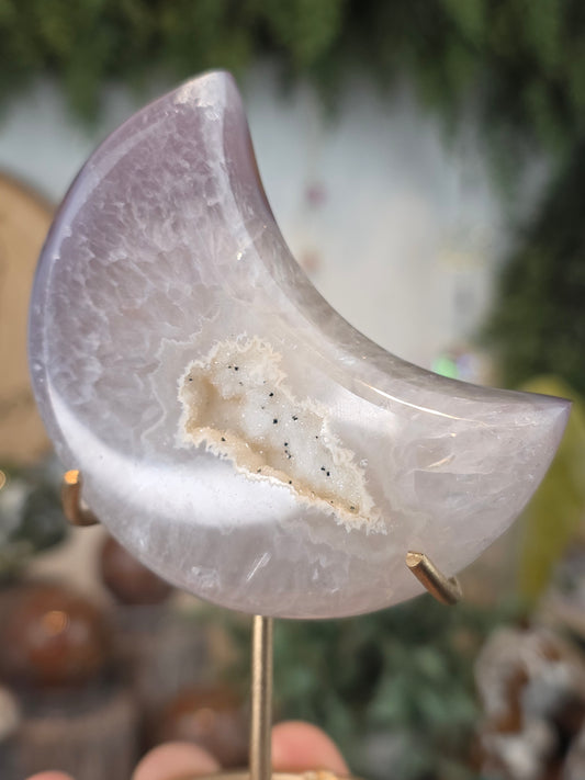 Brazilian Druzy Agate Moon J