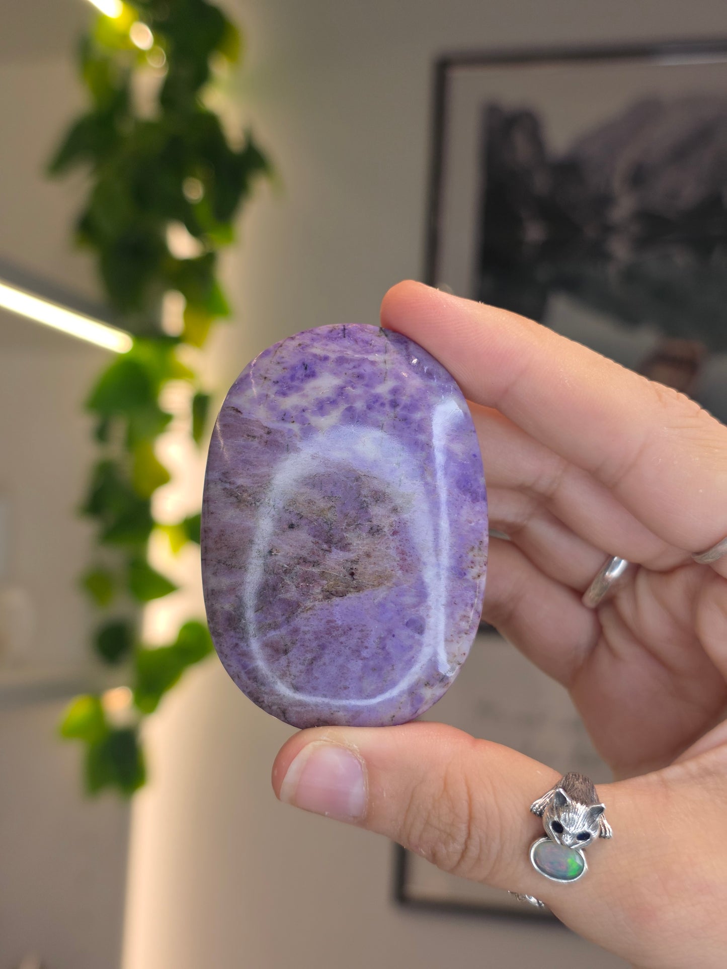 Lavender Jade Palm Stones