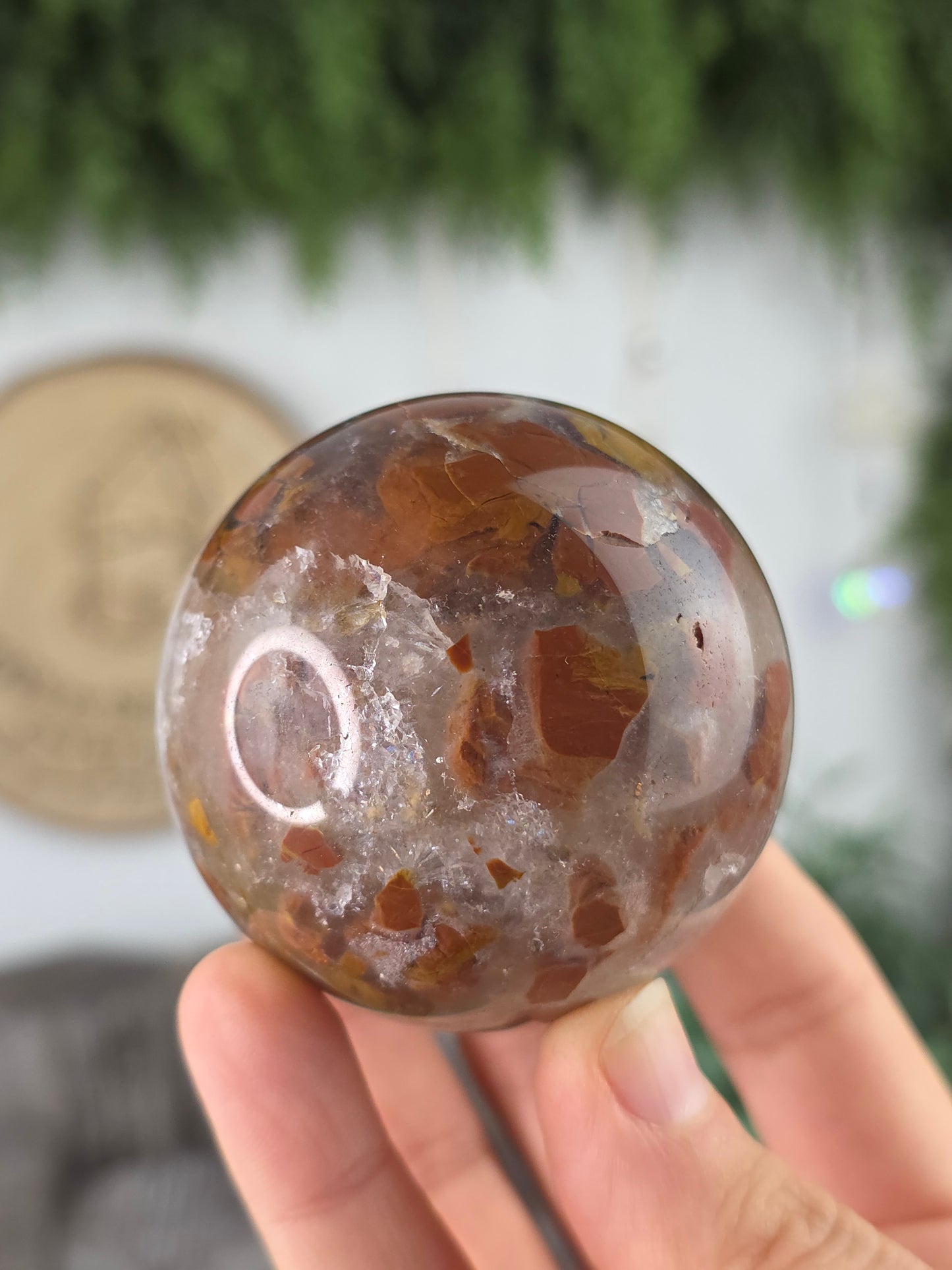 Brecciated Jasper Sphere