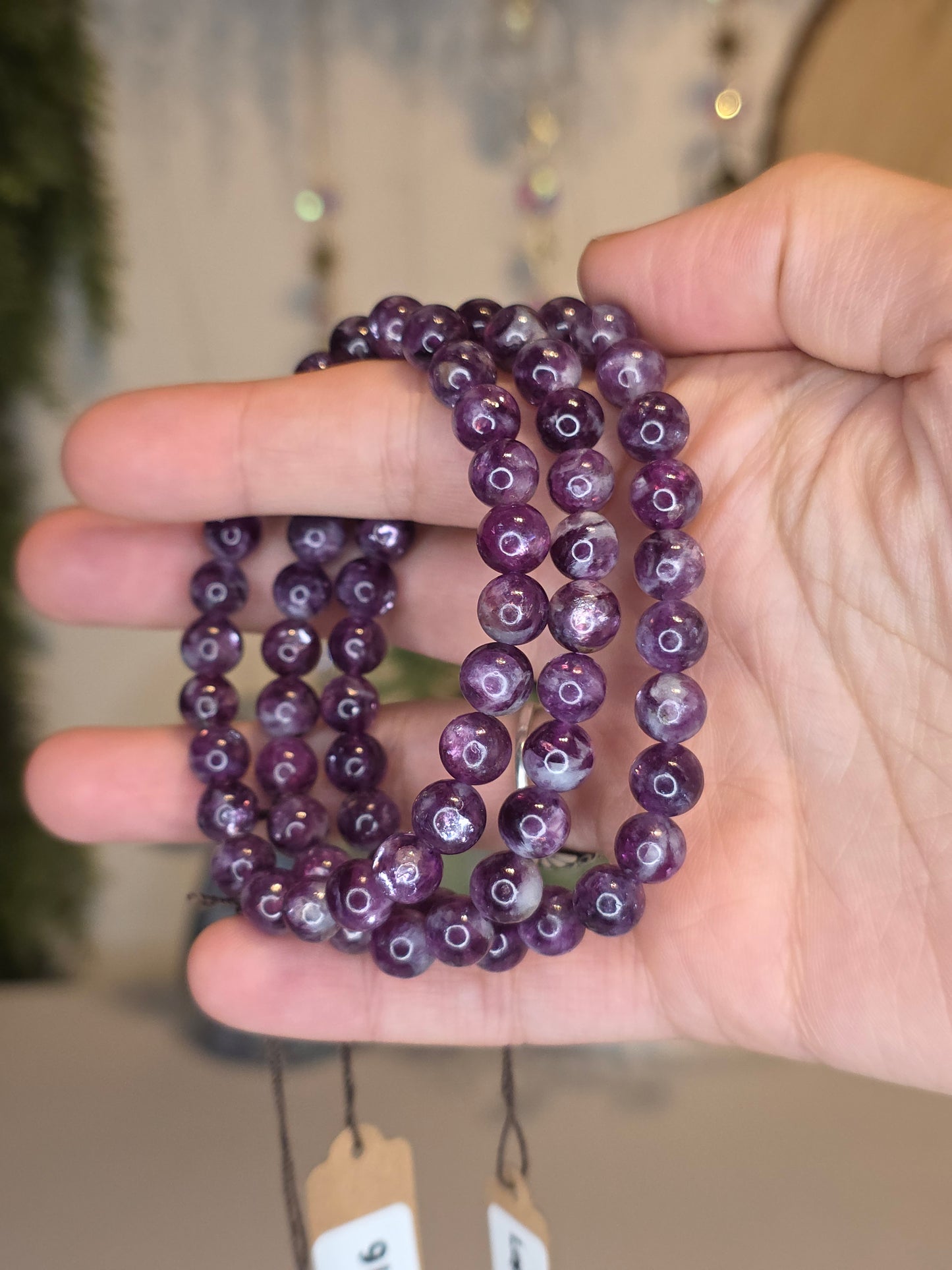 Purple Mica with Lepidolite Bracelet