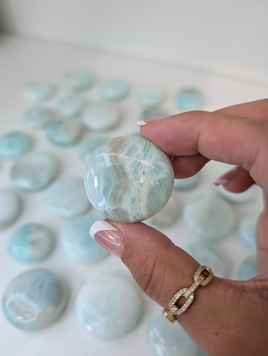 Intuitively Chosen Pastel Colour Pakistan Caribbean Calcite Button Flat Stones