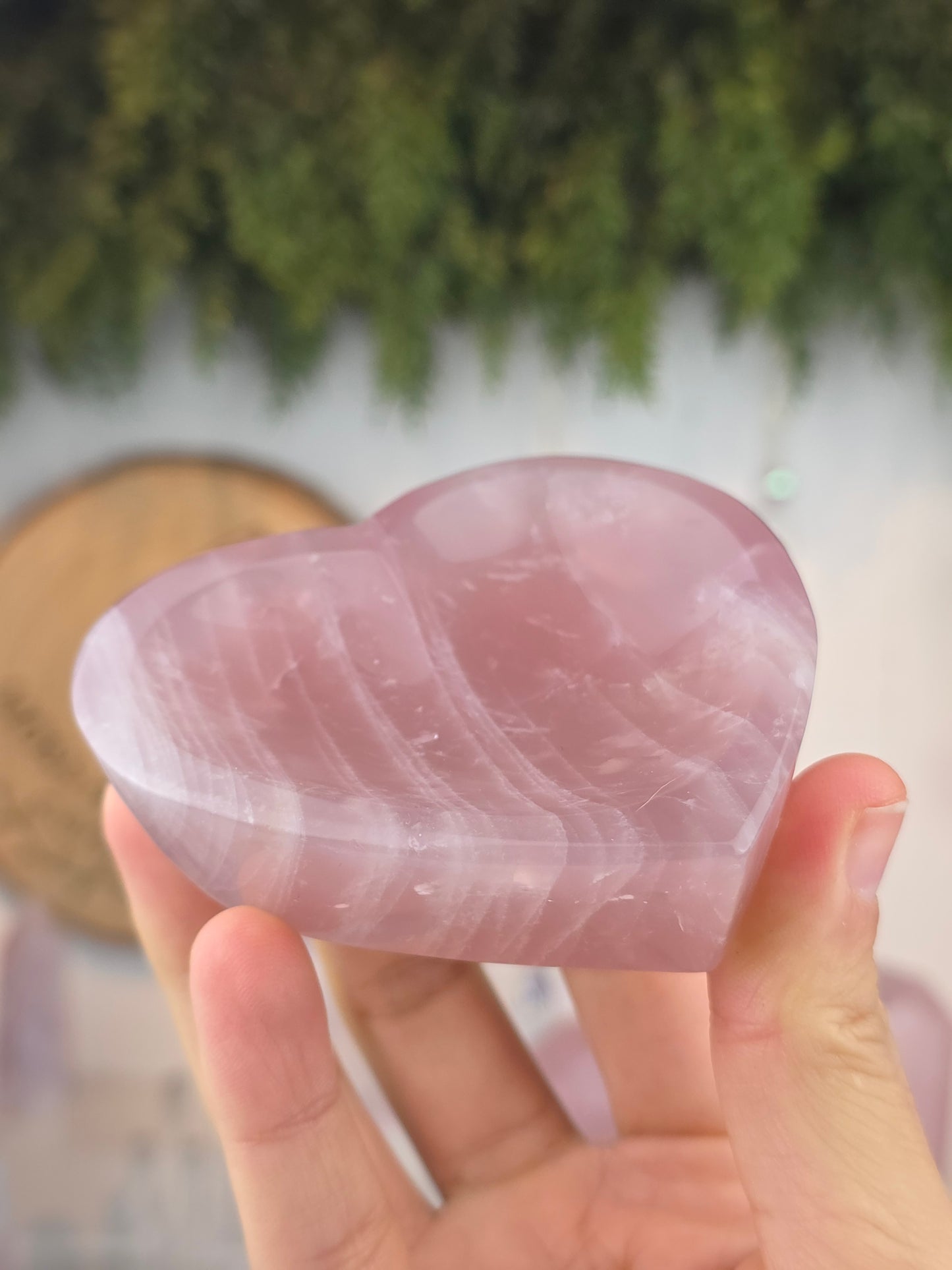 Rose Quartz Heart Bowl A