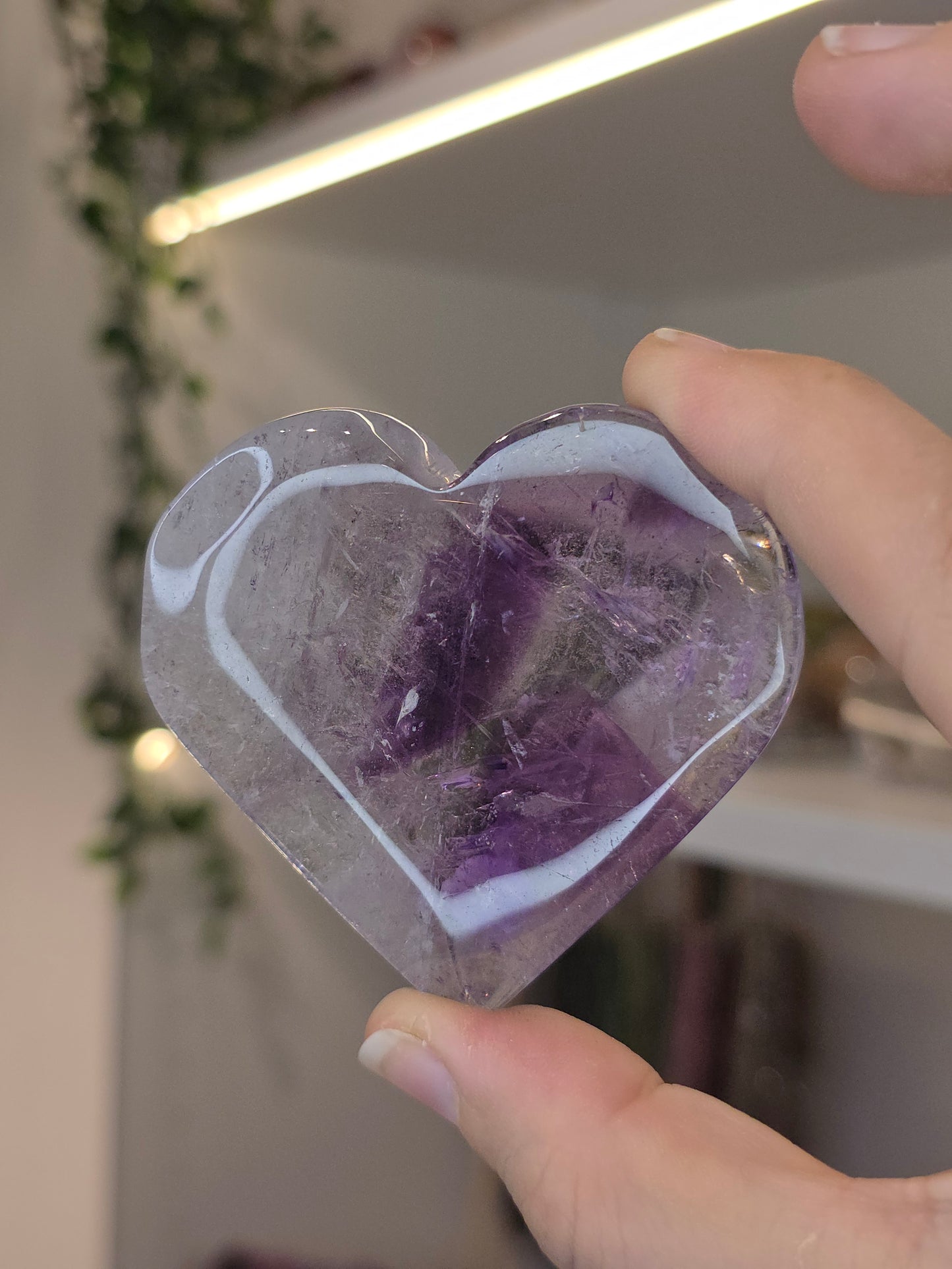 Phantom Amethyst Hearts from Brazil