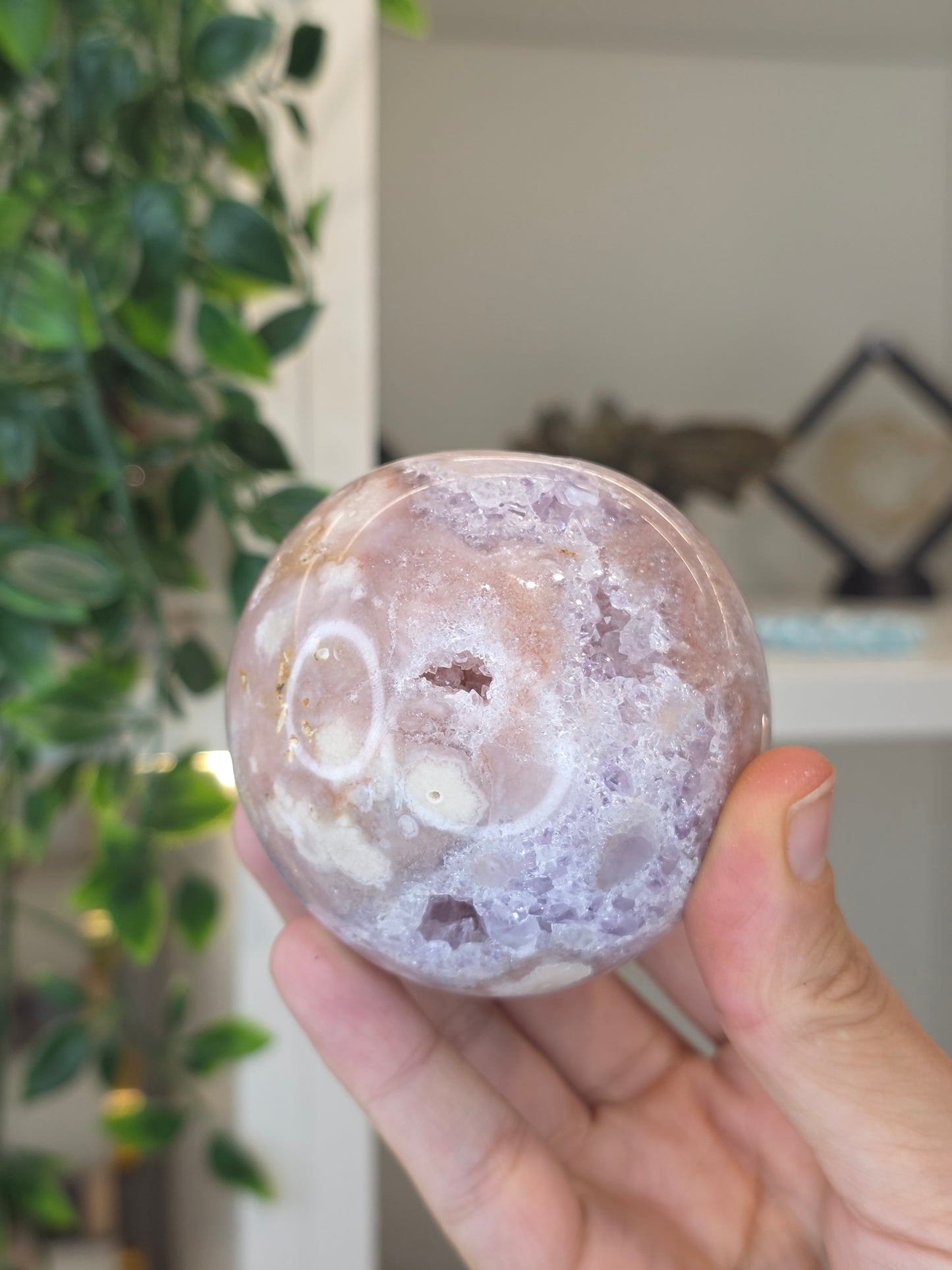 High Grade Madagascan Pink Amethyst Sphere - A